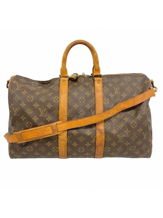 Louis Vuitton Handbags - Louis Vuitton Boston Bag Monogram Keepall Bandouliere 45 Brown